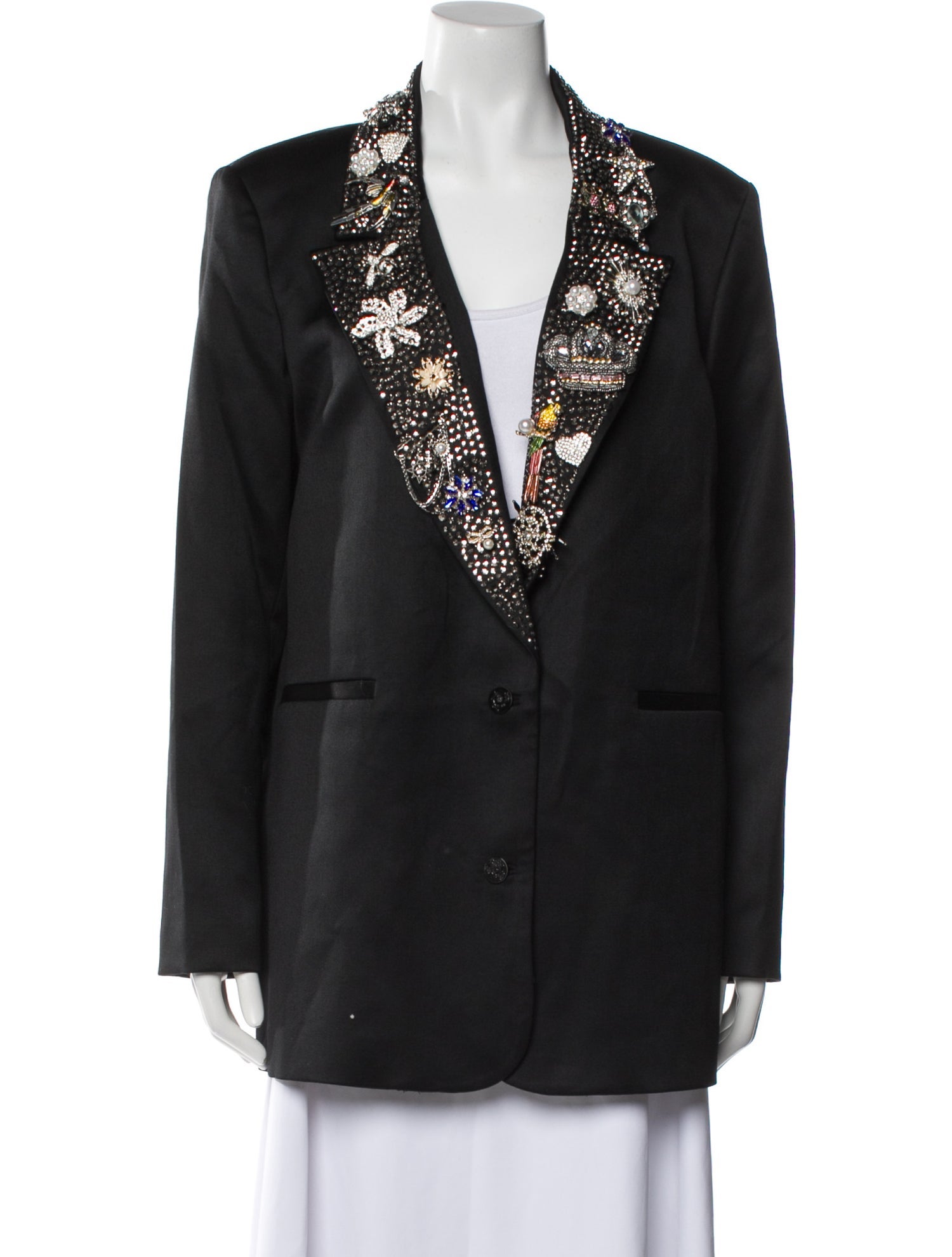 Alice + Olivia Wool Printed Blazer